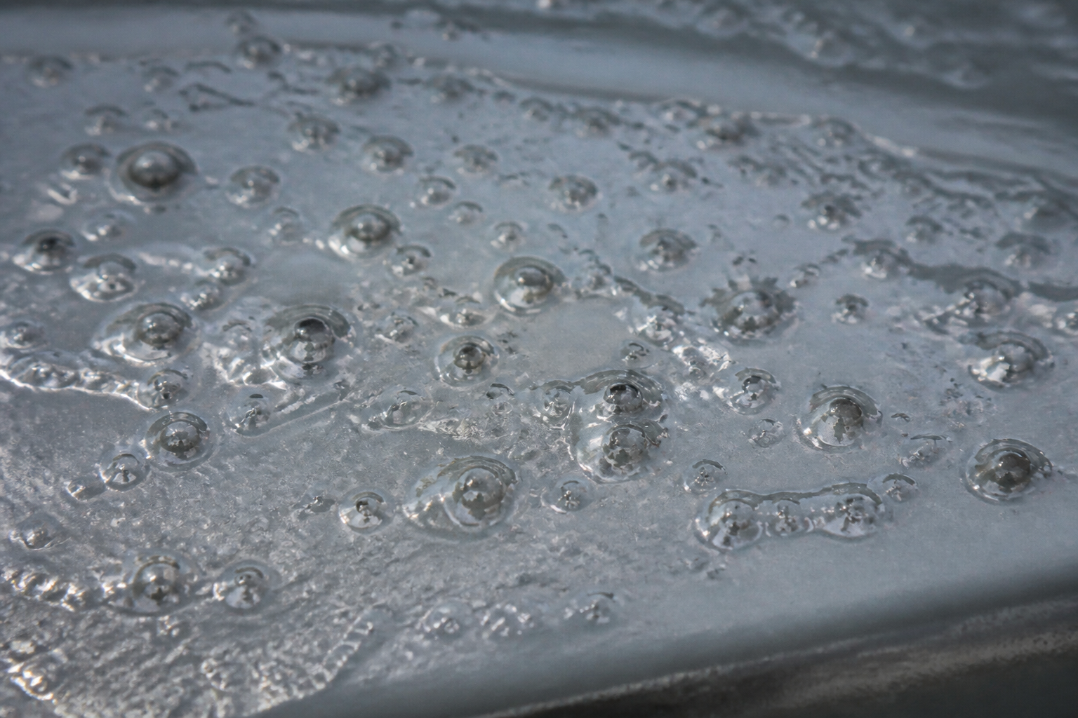 Photorealistic illustrative reference showing bubbling on a protective coating system