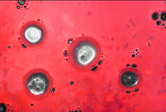 Photorealistic illustrative reference showing fish eyes on a protective coating system