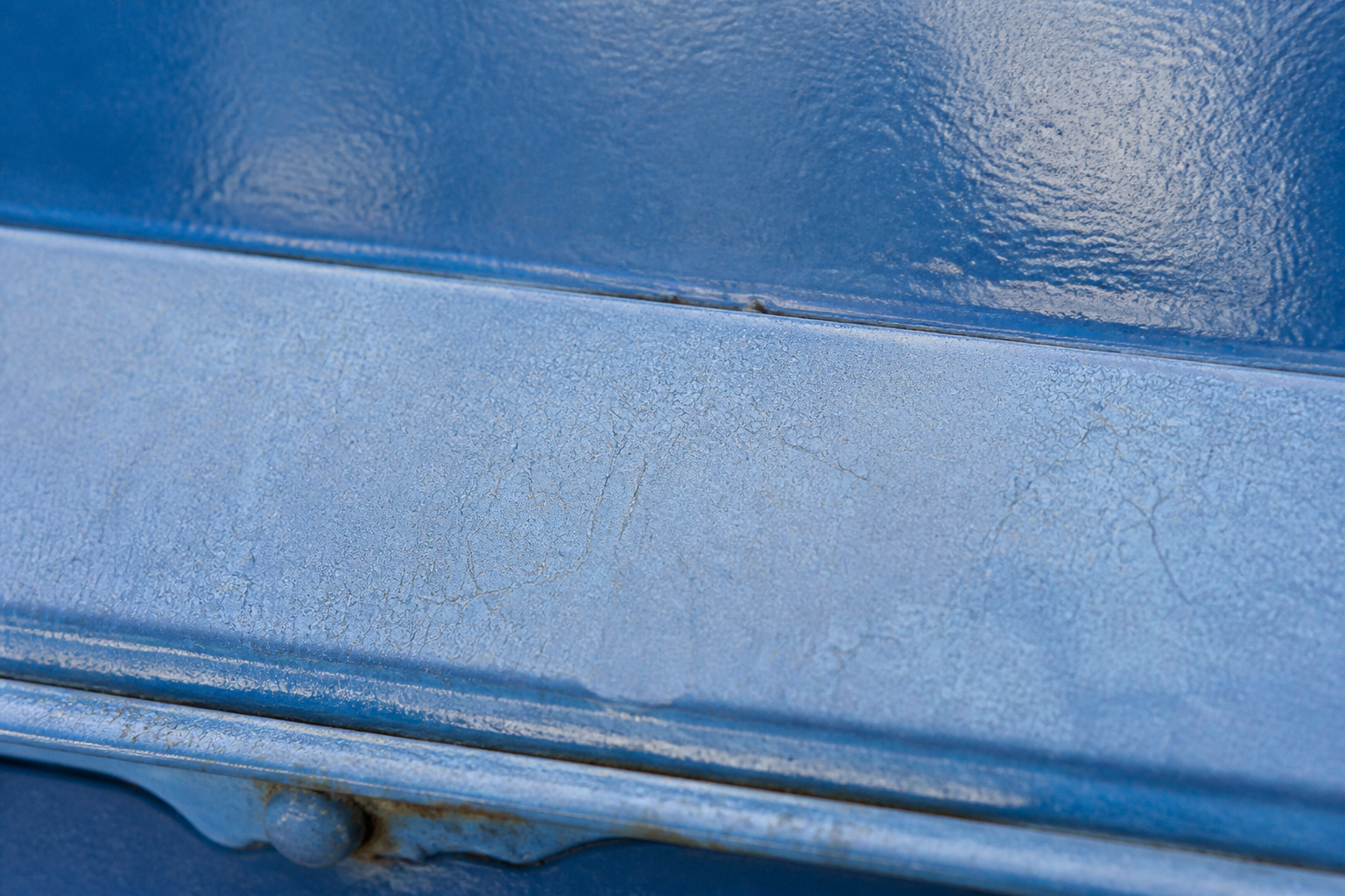 Photorealistic illustrative reference showing uv degradation on a protective coating system